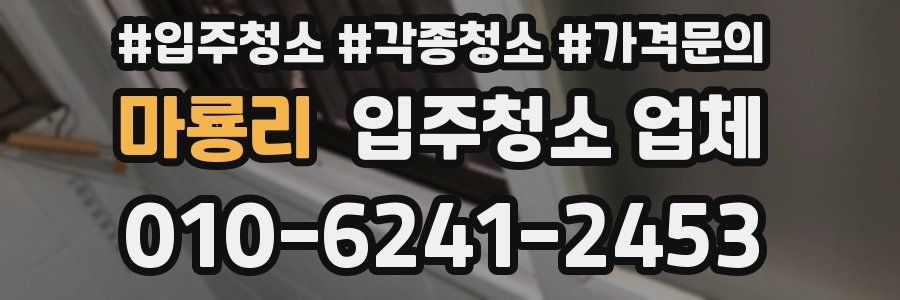 마룡리 입주청소 업체