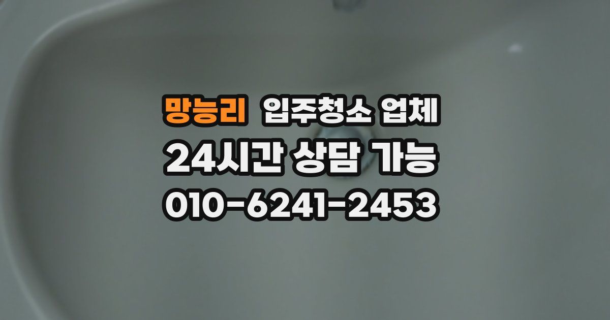 망능리 입주청소 업체