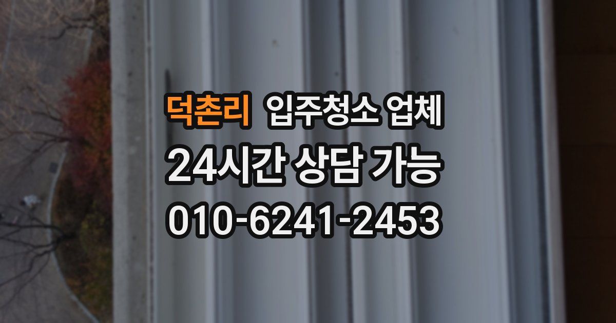 덕촌리 입주청소 업체