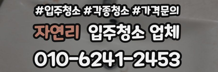 자연리 입주청소 업체