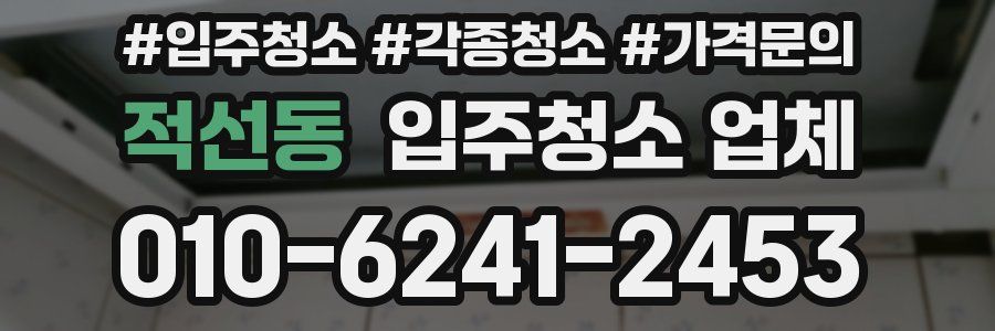 적선동 입주청소 업체
