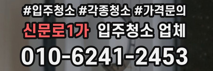 신문로1가 입주청소 업체
