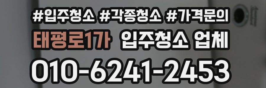 태평로1가 입주청소 업체