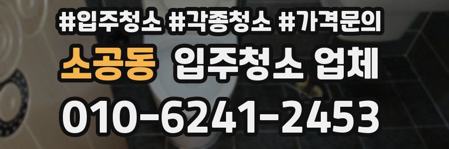 소공동 입주청소 업체