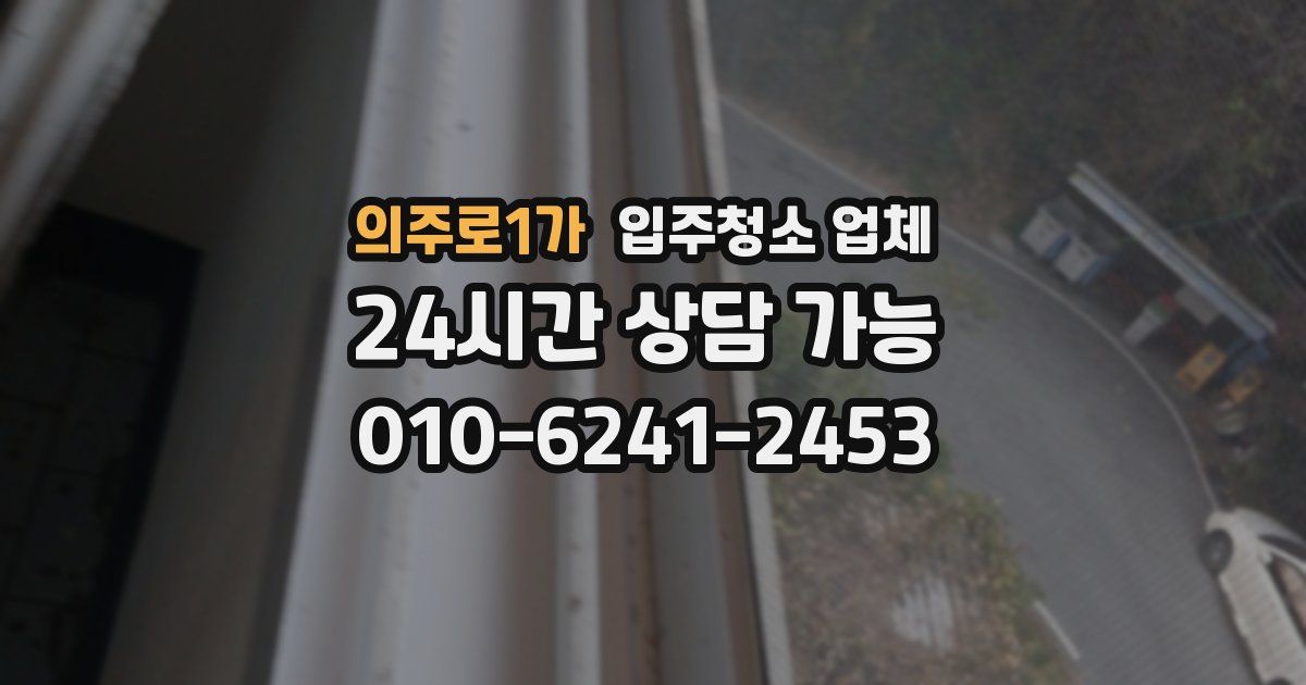 의주로1가 입주청소 업체