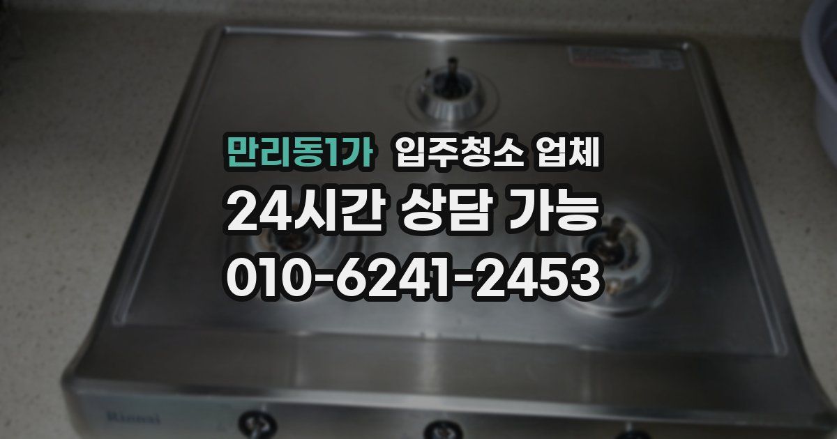 만리동1가 입주청소 업체