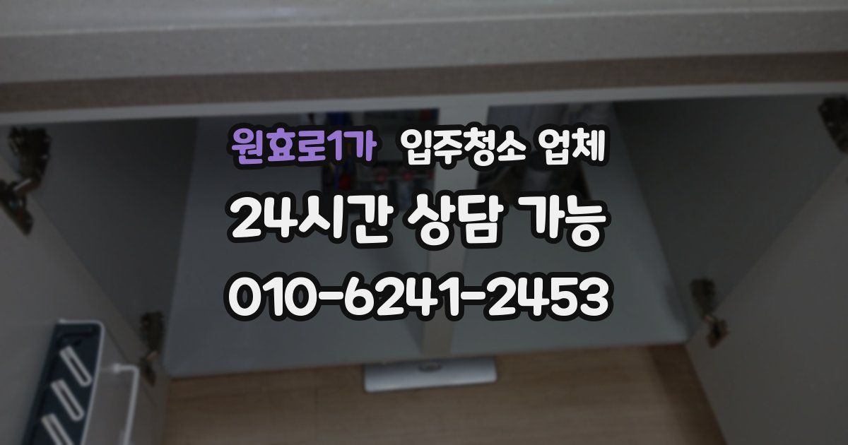 원효로1가 입주청소 업체