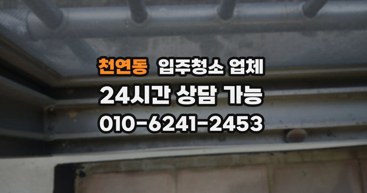 천연동 입주청소 업체