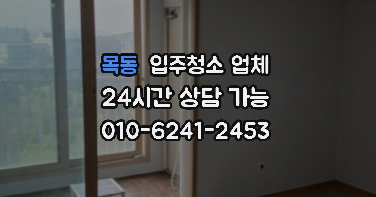 목동 입주청소 업체