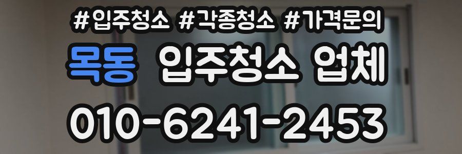목동 입주청소 업체