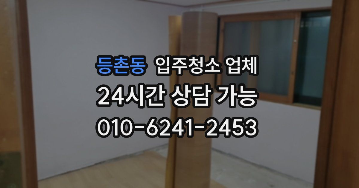 등촌동 입주청소 업체