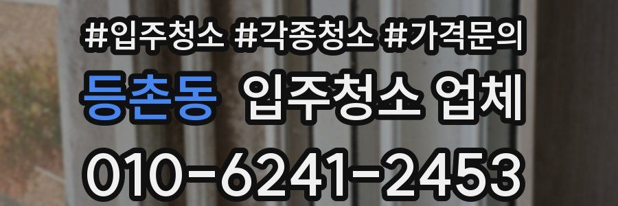 등촌동 입주청소 업체