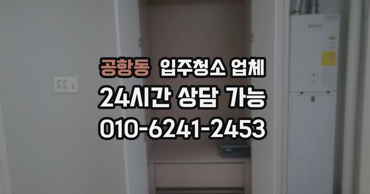 공항동 입주청소 업체