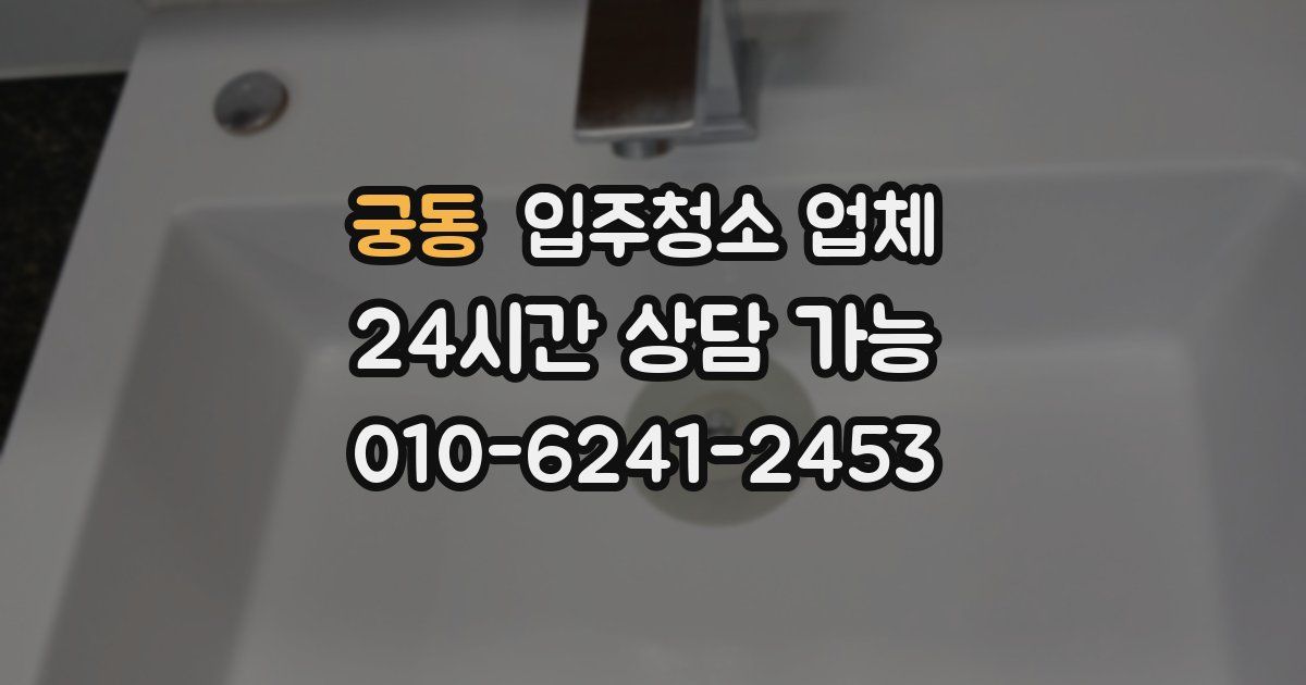 궁동 입주청소 업체