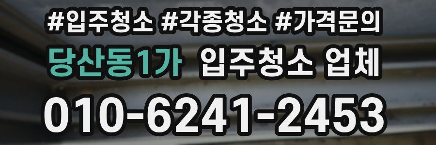 당산동1가 입주청소 업체