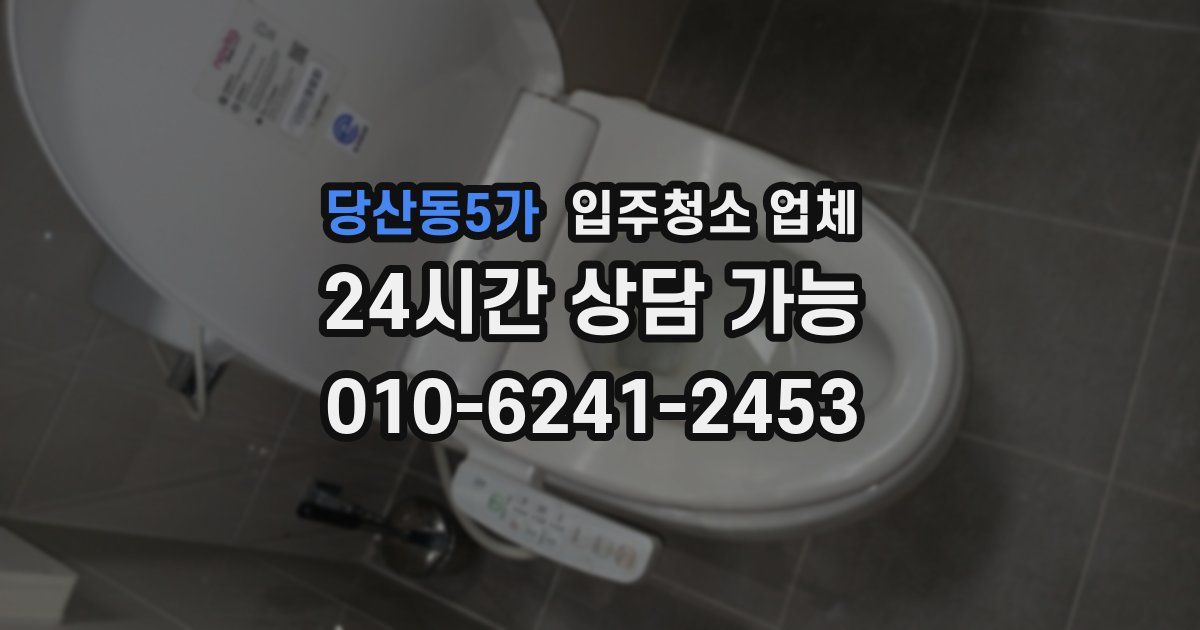 당산동5가 입주청소 업체