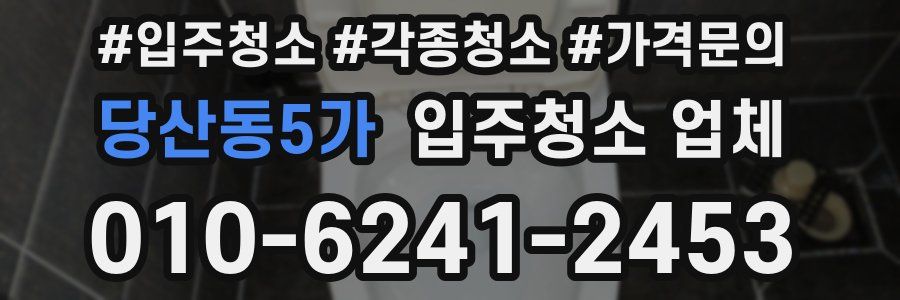 당산동5가 입주청소 업체
