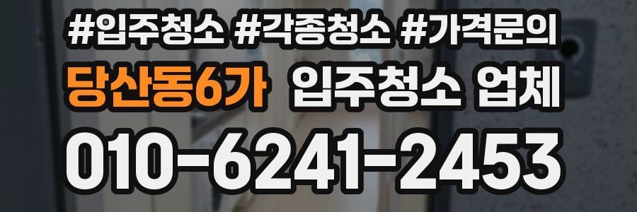당산동6가 입주청소 업체