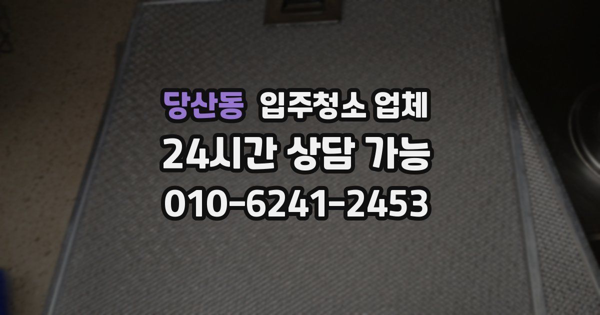 당산동 입주청소 업체