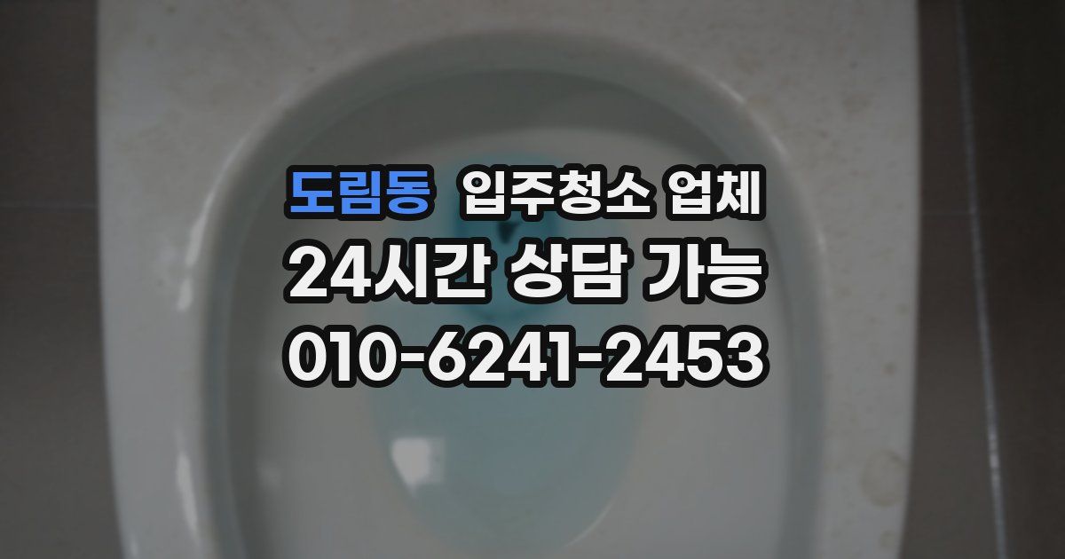도림동 입주청소 업체