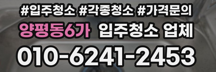 양평동6가 입주청소 업체