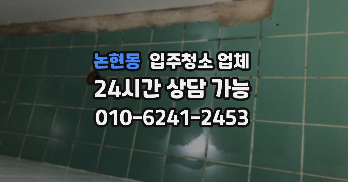 논현동 입주청소 업체
