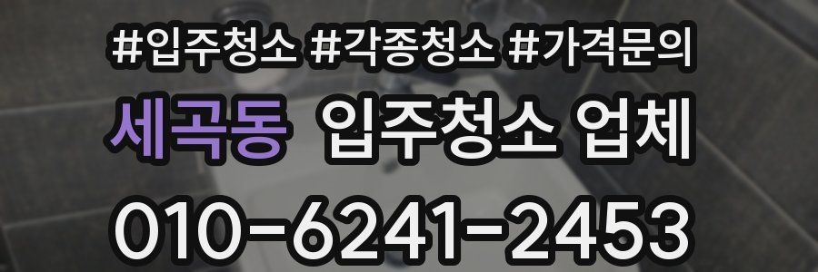 세곡동 입주청소 업체