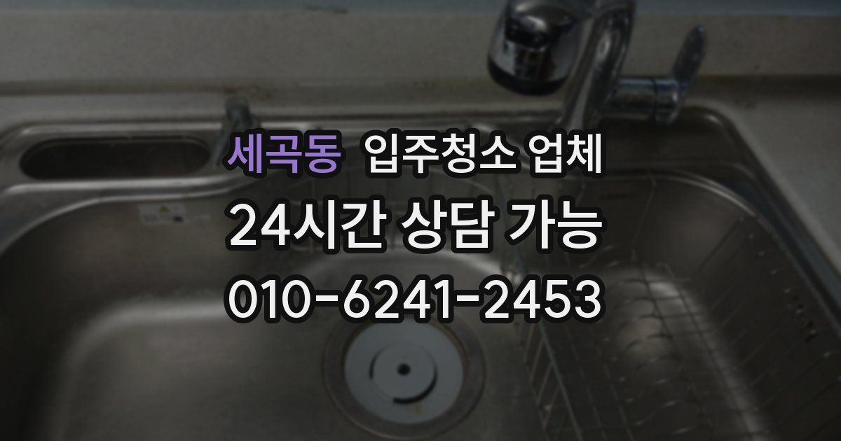세곡동 입주청소 업체