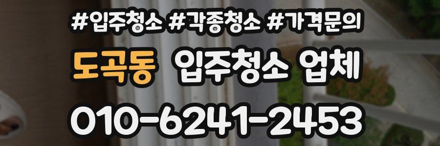 도곡동 입주청소 업체