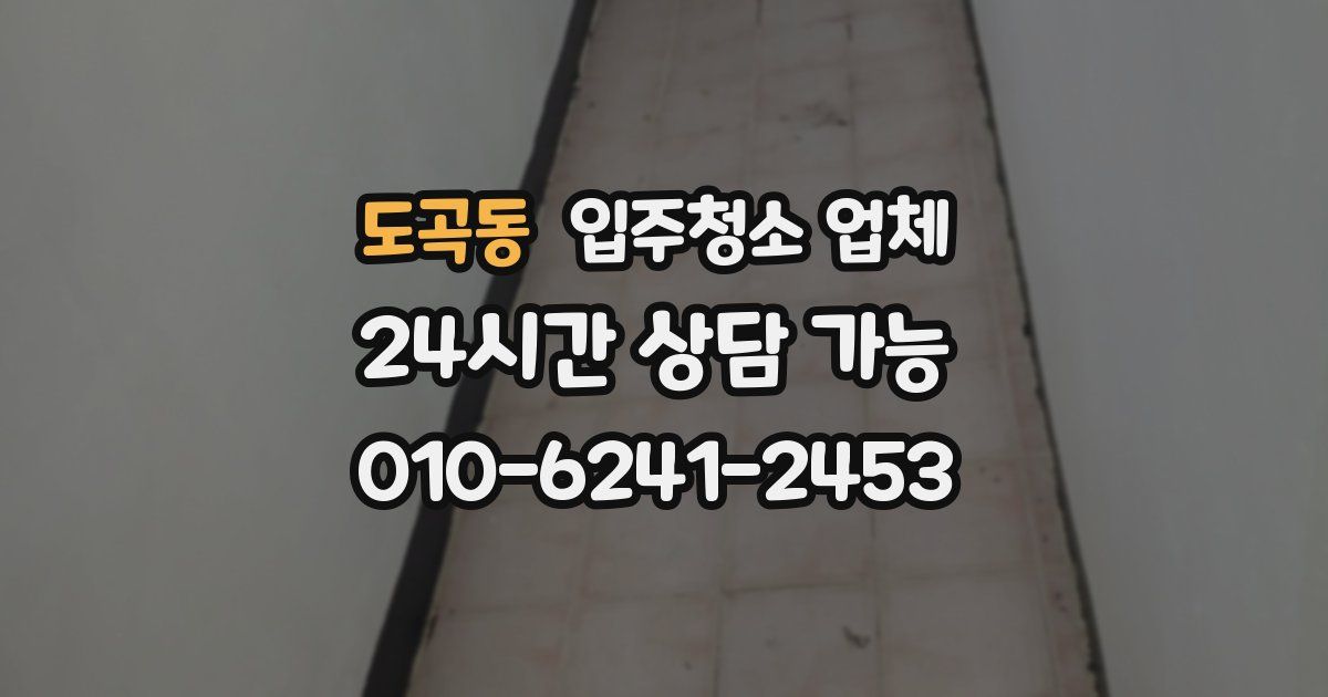 도곡동 입주청소 업체