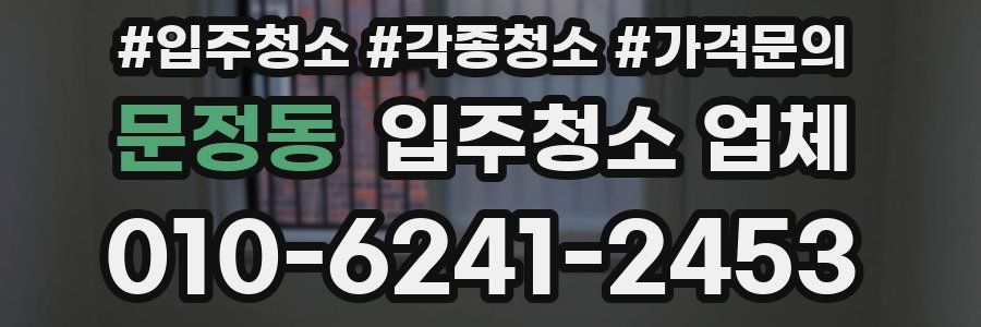 문정동 입주청소 업체