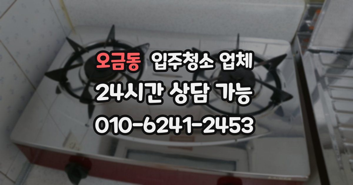 오금동 입주청소 업체
