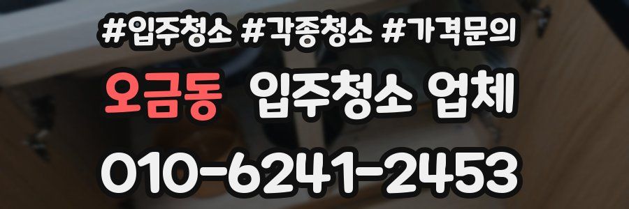 오금동 입주청소 업체