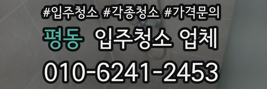 평동 입주청소 업체