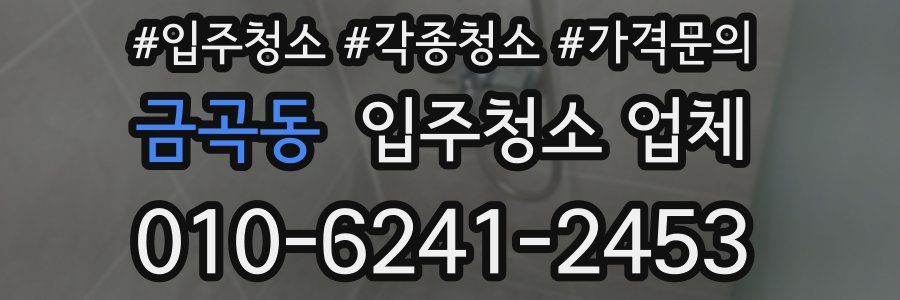 금곡동 입주청소 업체
