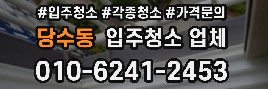당수동 입주청소 업체