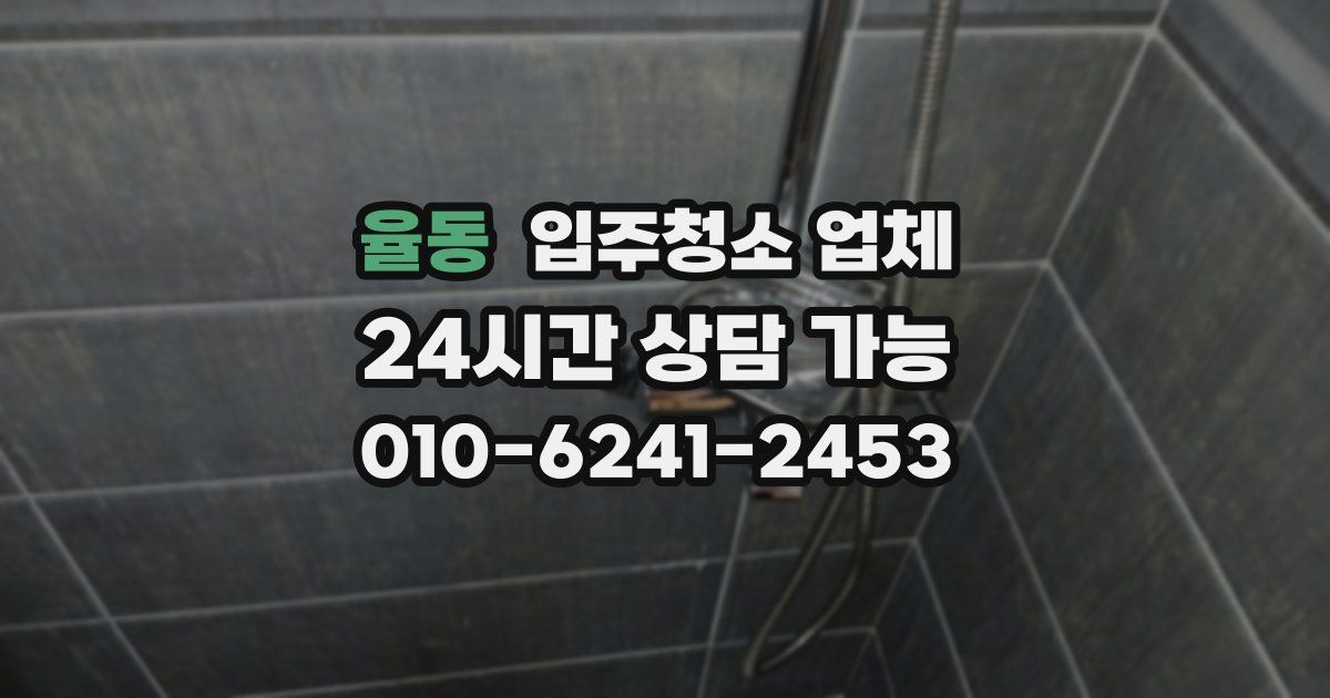 율동 입주청소 업체