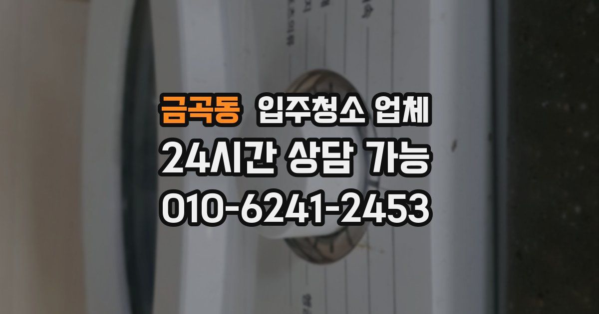 금곡동 입주청소 업체