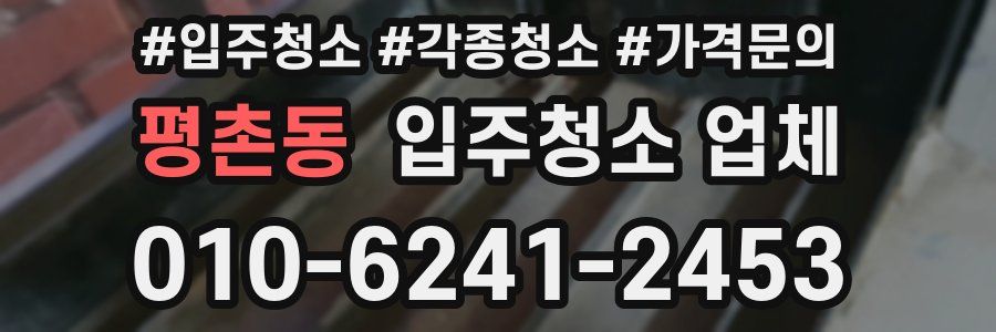 평촌동 입주청소 업체