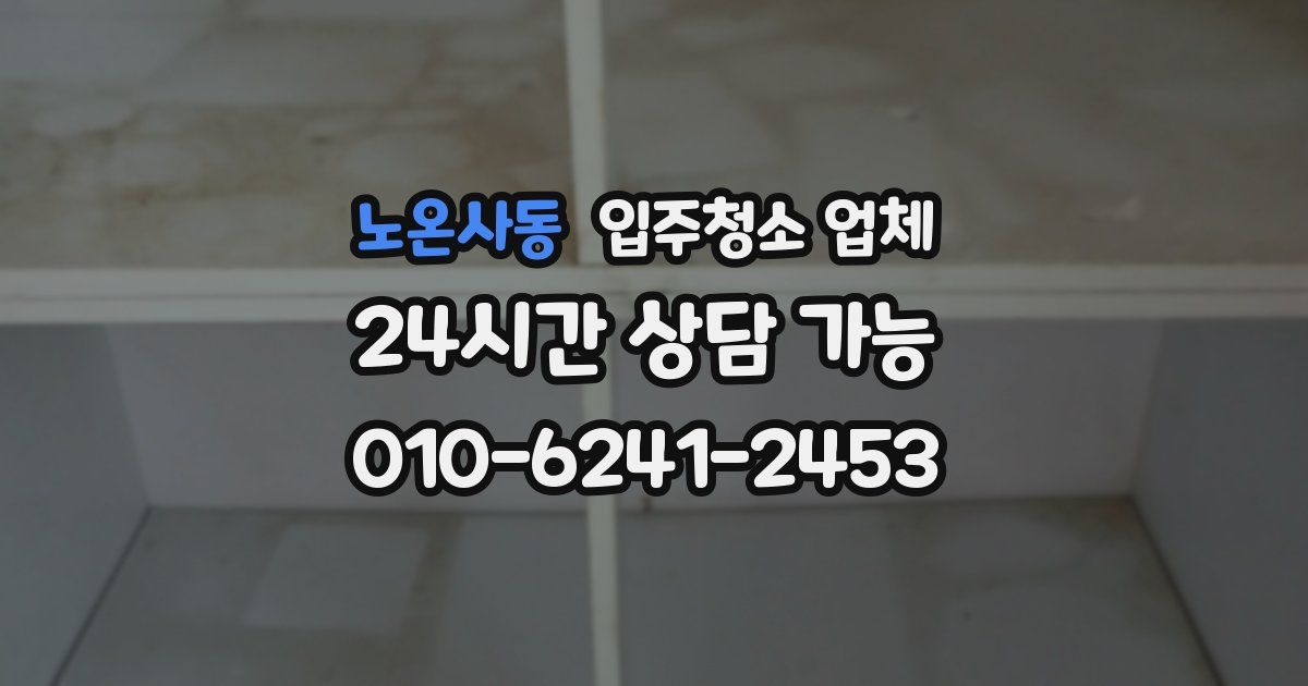 노온사동 입주청소 업체