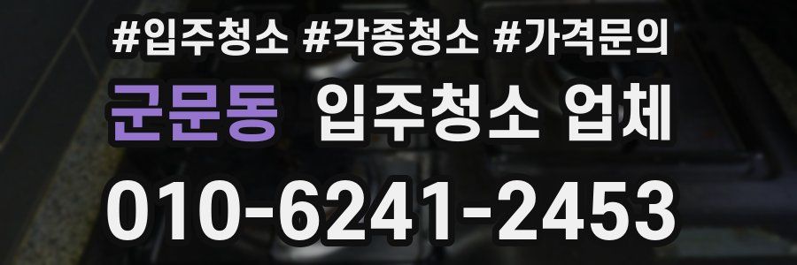 군문동 입주청소 업체