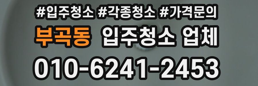 부곡동 입주청소 업체