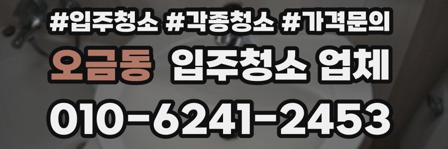 오금동 입주청소 업체