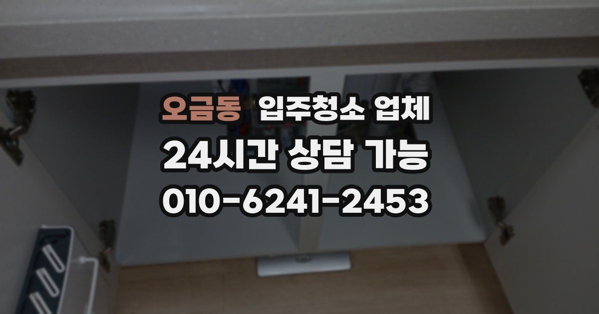 오금동 입주청소 업체