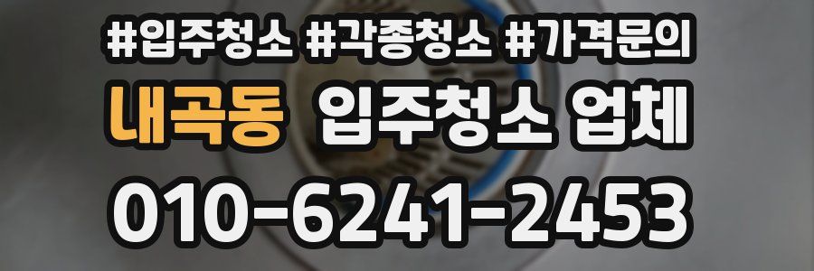 내곡동 입주청소 업체