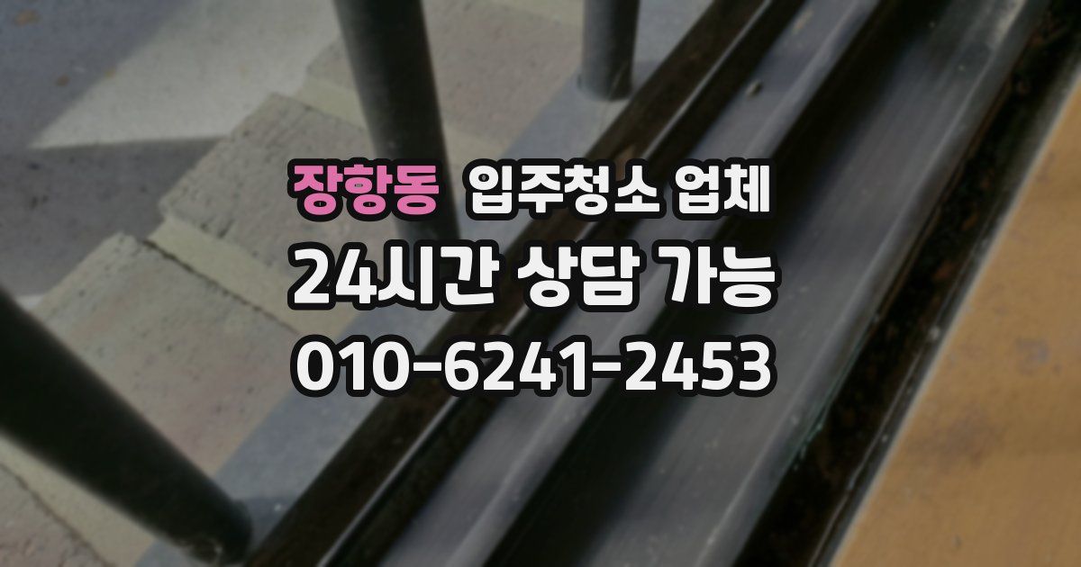 장항동 입주청소 업체