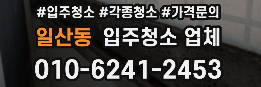 일산동 입주청소 업체