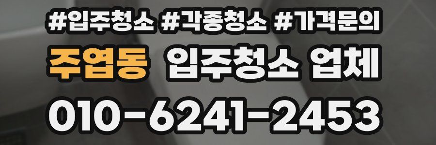 주엽동 입주청소 업체