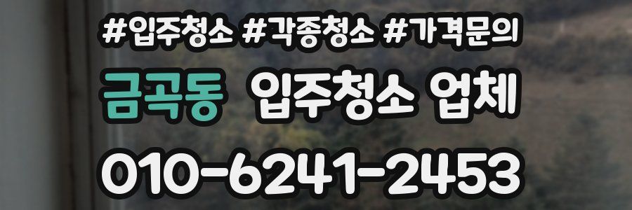 금곡동 입주청소 업체