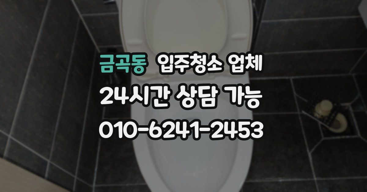 금곡동 입주청소 업체